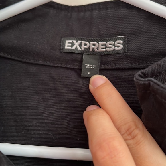 Express lightweight black utility jacket - Picture 3 of 3